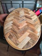 Ovale eettafel mangohout, Huis en Inrichting, Tafels | Eettafels, Ophalen, Ovaal, 150 tot 200 cm, 100 tot 150 cm