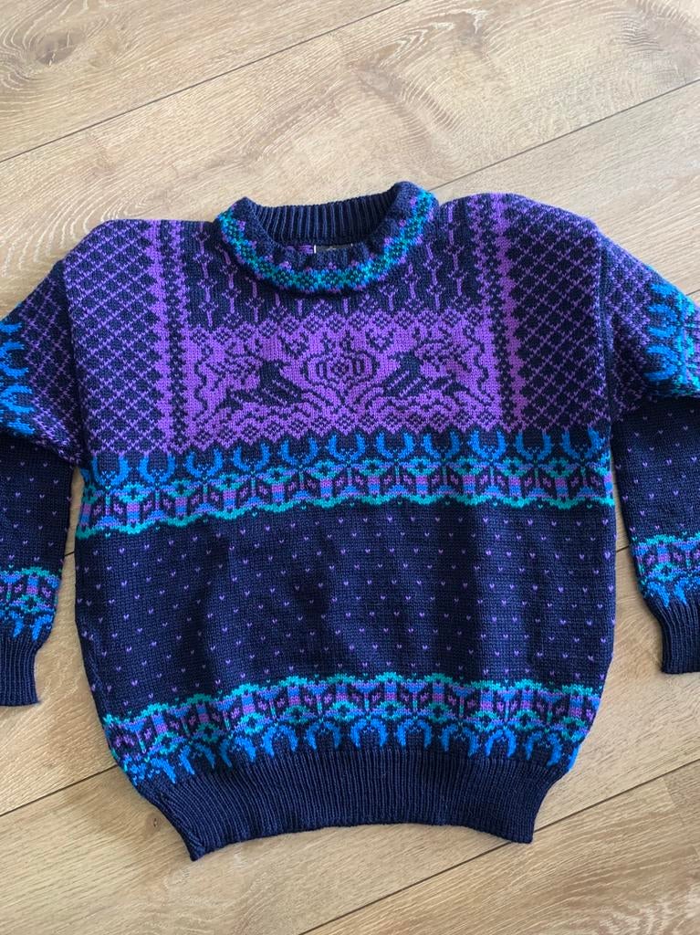 Dale of Norway wollen trui S bohemian wool jumper, -, Blauw, -, Nieuw