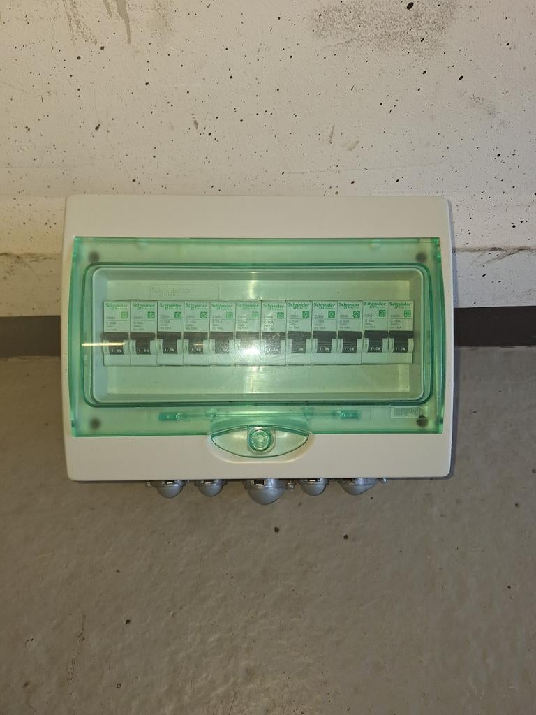 Schneider groepenkast / zekeringkast – compleet met automate, Ophalen of Verzenden, Overige typen