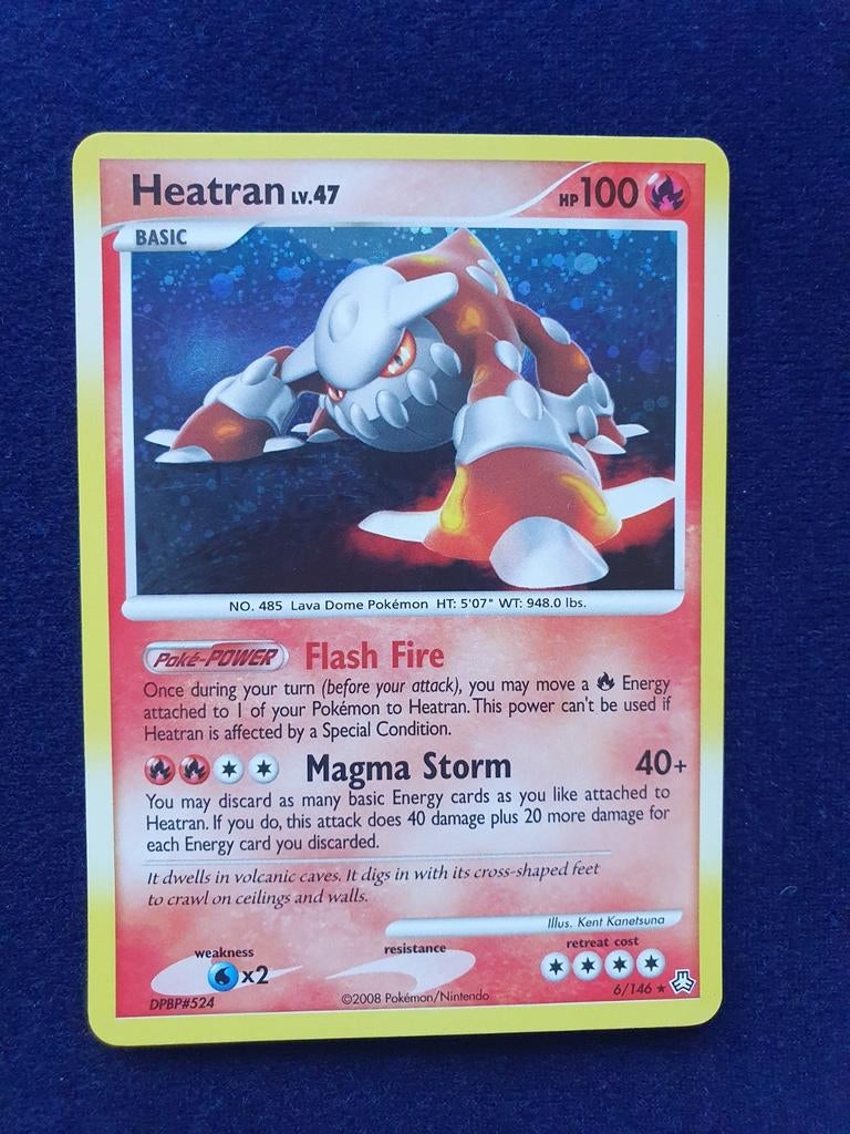 Heatran 6/146  holo pokemon kaart, Ophalen of Verzenden, Gebruikt