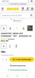 Hangstoel Swing met Standaard - Wit, Huis en Inrichting, Stoelen, Ophalen, Wit, Eén