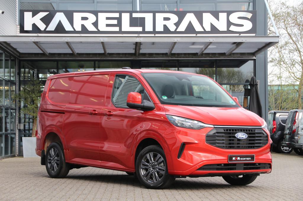 Ford Transit Custom 2.0 TDCI 150 | Navi | Camera | Cruise |, Auto's, Bestelauto's, Voorwielaandrijving, Stof, Gebruikt, Zwart