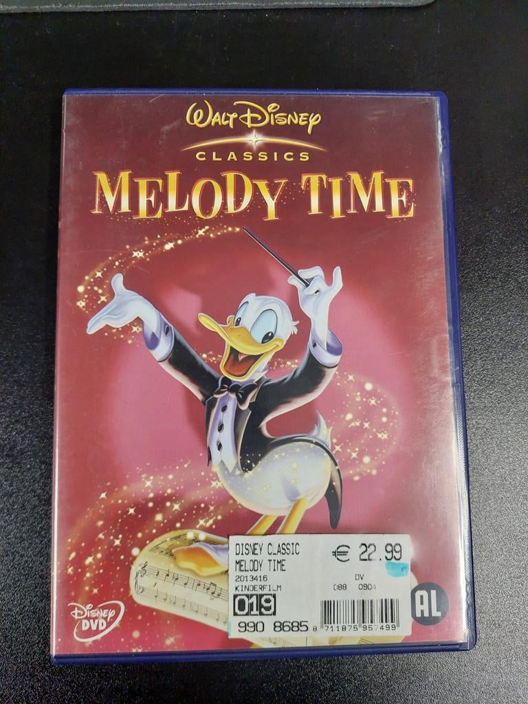 Walt Disney Classics: Melody Time DVD - Donald Duck, Gebruikt, Alle leeftijden, Overige genres, Ophalen of Verzenden