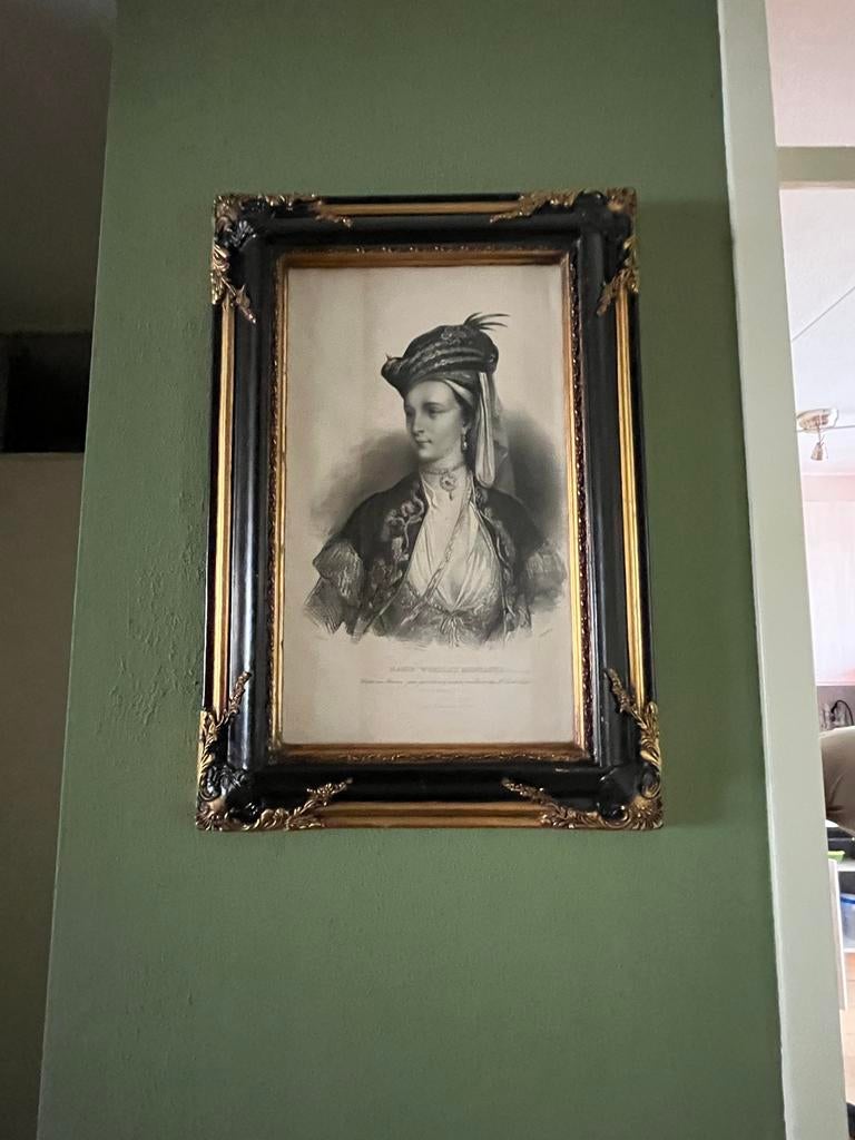 Antiek Schilderij: Portret van een Dame in Rijke Kledij, Antiek en Kunst, Ophalen