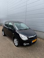 Opel Agila 1.2 16V 2008 Zwart nwe apk, Voorwielaandrijving, 40 €/maand, 4 cilinders, 965 kg