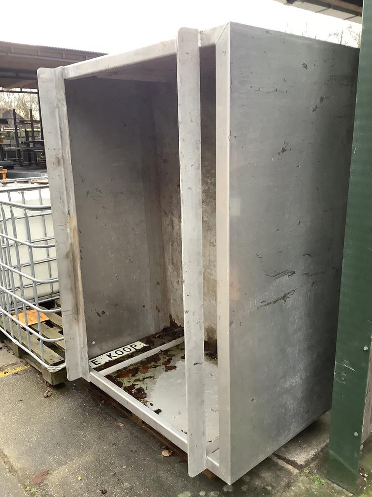 Rvs bak / plantenbak/ lekbak, Ophalen, Gebruikt, 100 cm of meer, .