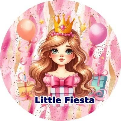 L856 icing frosting prinses 19cm verjaardag taart print, Ophalen of Verzenden, Nieuw, Taarten, Versiering