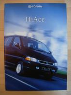 Toyota HiAce Brochure 1998 – Hi-Ace Bestelwagen, Toyota, Zo goed als nieuw, Opel, Ophalen of Verzenden
