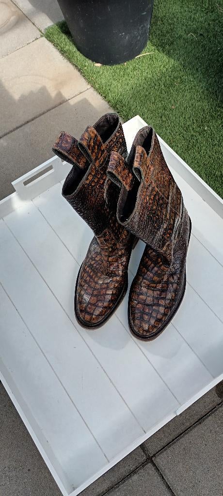 LAARZEN KROKODIL LOOK MAAT 42, Boots, Ophalen of Verzenden, Zo goed als nieuw, Onbekend