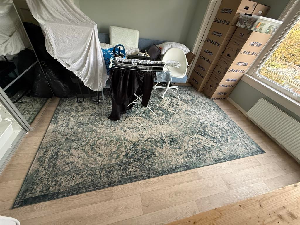 IKEA Vonsbak Vloerkleed 170x230 cm - Grijs/Blauw, Huis en Inrichting, Stoffering | Tapijten en Kleden, Ophalen, Gebruikt, 200 cm of meer