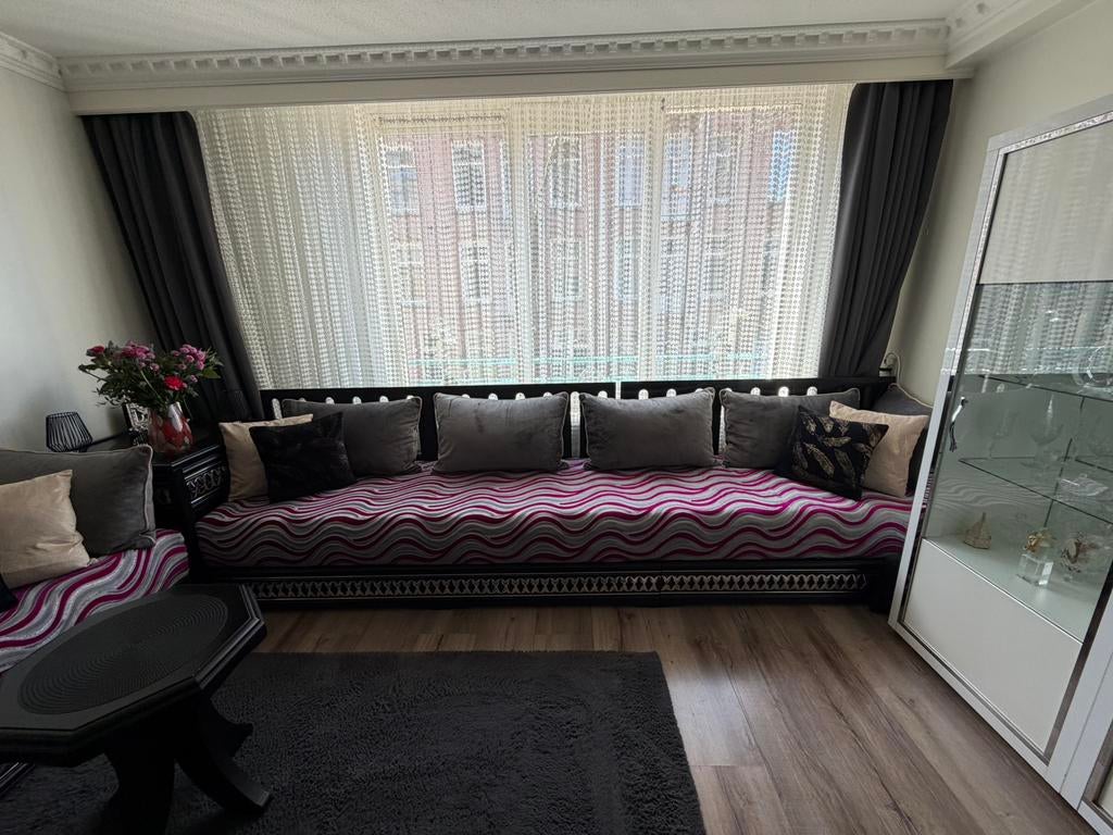 Luxe bank + tafels set, Ophalen, Overige materialen, Overige maten, Hoekbank