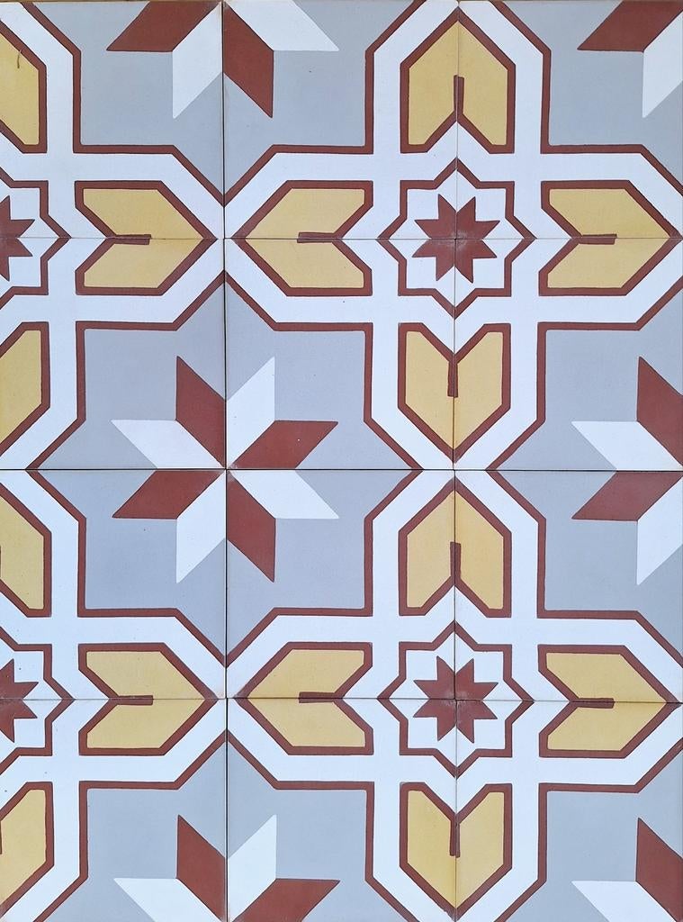 Portugese giettegels / cementtegels - 5,8 m2, Doe-het-zelf en Verbouw, Tegels, Ophalen, Overige materialen, Nieuw, Minder dan 20 cm