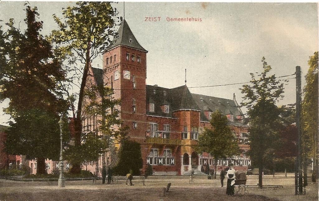Zeist, Gemeentehuis, Ophalen of Verzenden, 1920 tot 1940, Ongelopen, Utrecht