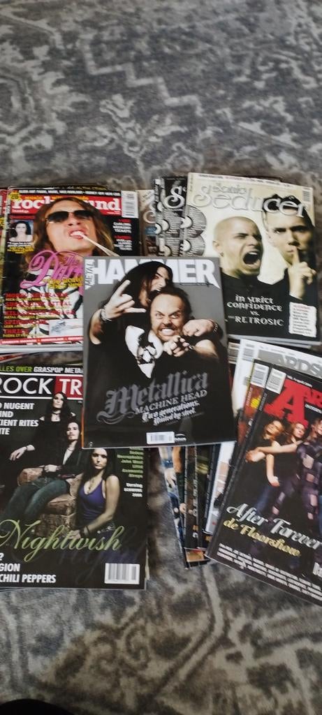 Stapel oude muziektijdschriften, Ophalen, Gelezen, Muziek, Film of Tv