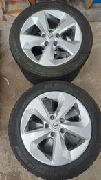 17 inch Alu Velgen met Winterbanden - Nissan Leaf, Ophalen, Gebruikt, Banden en Velgen, 17 inch