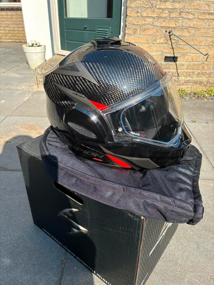 Scorpion EXO-TECH EVO CARBON NIEUW, Motoren, Kleding | Motorhelmen, Systeemhelm, S, Overige merken, Nieuw zonder kaartje, Ophalen of Verzenden