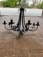 Gietijzeren kroonluchter met 8 kleine fittingen, Ophalen, Gebruikt, Overige materialen
