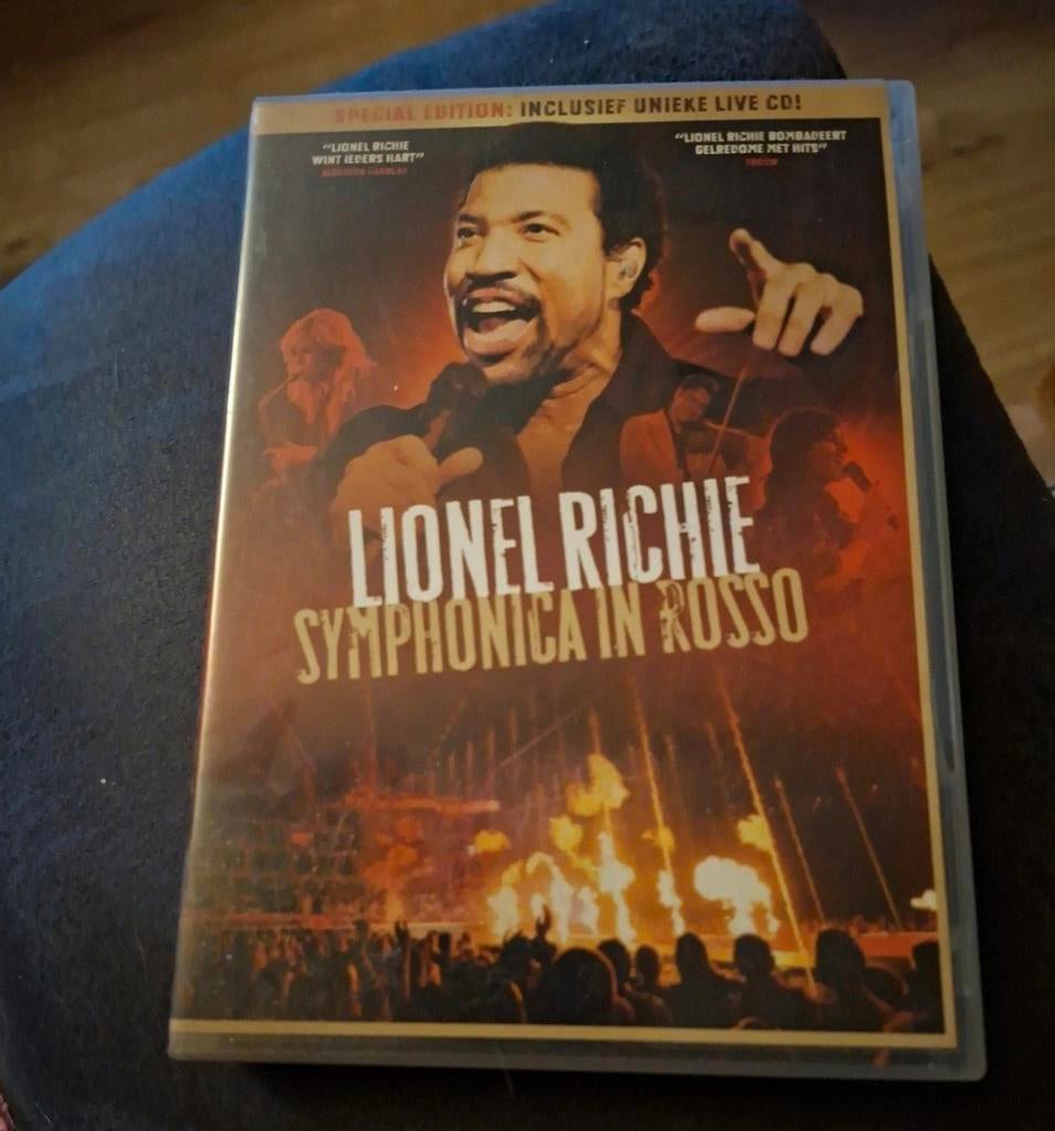 Dvd Lionel Richie symhonica in rosso, Alle leeftijden, Ophalen of Verzenden, Zo goed als nieuw