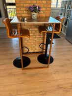 Statafel met 2 barkrukken, Ophalen, Zo goed als nieuw