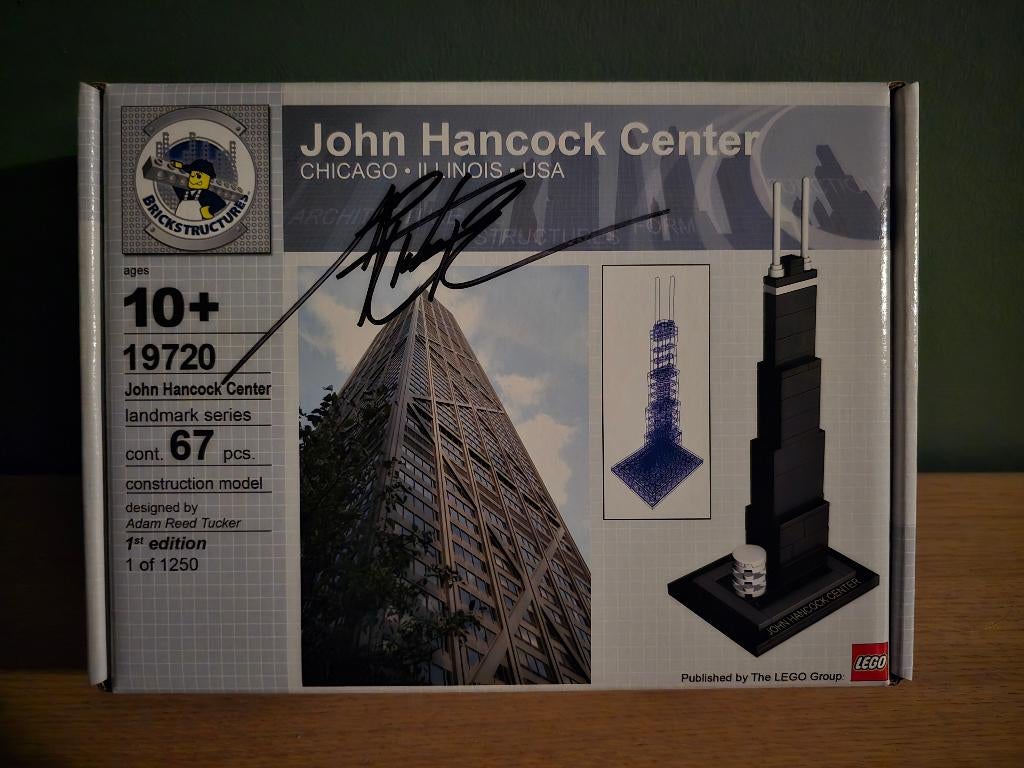 Lego Architecture 19720 exclusieve gesigneerde set Hancock, Lego, Nieuw, Architecture, Ophalen of Verzenden