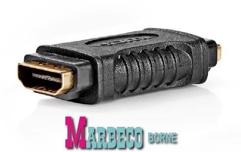 HDMI adapter, HDMI Female - HDMI Female, Verguld, Nedis, Nieuw, Info@marbeco.nl, Minder dan 2 meter