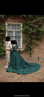 Hennajurk/ Kinalik, Ophalen, Zo goed als nieuw, Groen, Trouwjurk