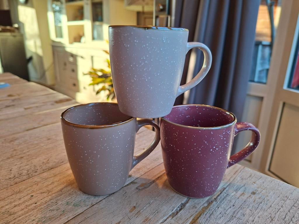  Set van 3 Siaki "Sterrenhemel" koffiemokken  - nieuw, Ophalen of Verzenden, Nieuw