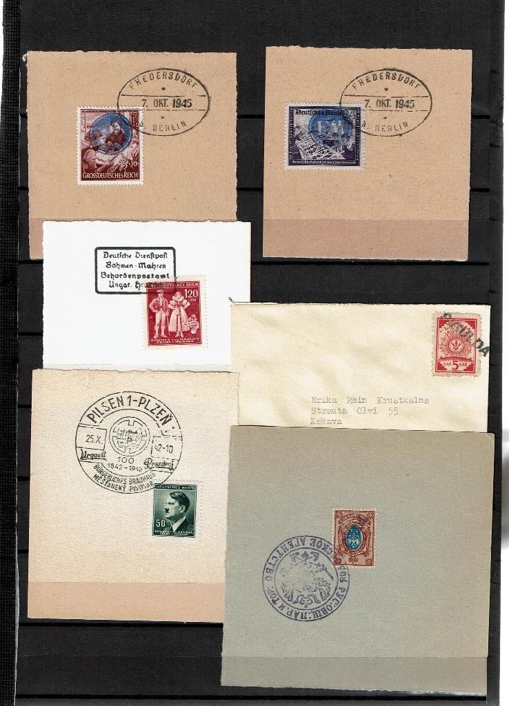 Duisland kavel oude stempels en brieven, Verzenden, Overige periodes, Gestempeld