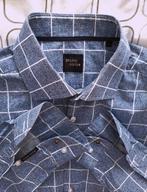 Overhemd in blauw en wit - STUDIO VIKTOR - Maat 44, Ophalen of Verzenden, Zo goed als nieuw, Blauw, Halswijdte 43/44 (XL)