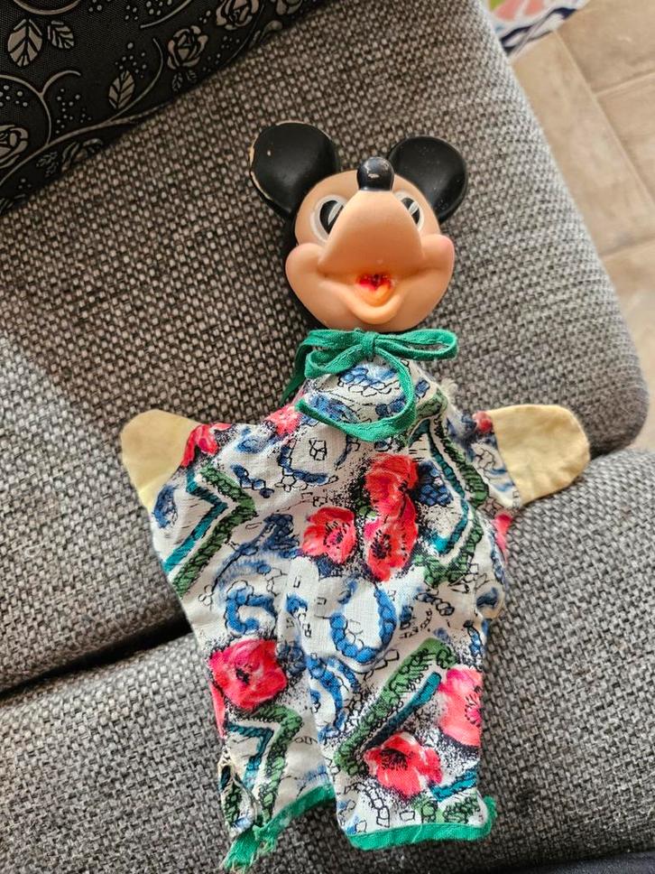 Mickey Mouse handpop - jaren 60, Verzamelen, Disney, Gebruikt, Overige typen, Ophalen of Verzenden
