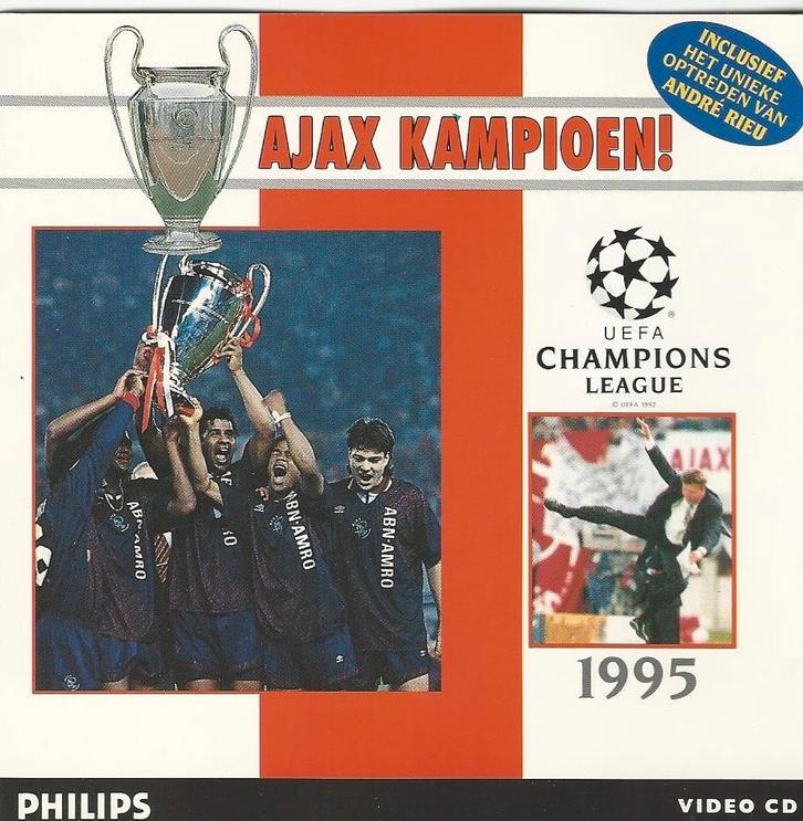 Ajax kampioen - Champions league 1995 =dubbel video cd= 2,99, Cd's en Dvd's, Cd's | Nederlandstalig, Zo goed als nieuw, Overige genres