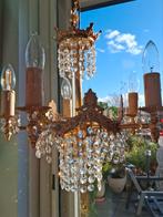 Prachtige kroonluchter met kristallen steentjes, Huis en Inrichting, Lampen | Kroonluchters, Ophalen