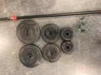 Les mills bodypump set halterstang gewichten, Gebruikt, Ophalen of Verzenden, Bodypump, Halterset