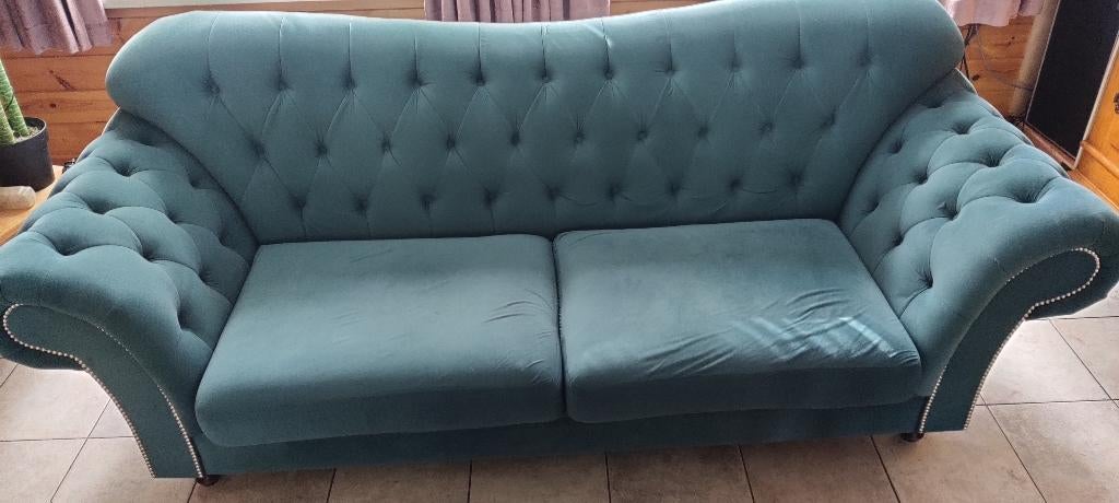 zitbank, Ophalen, Chesterfield, Tweepersoons, 75 tot 100 cm