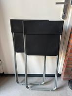 Klaptoelen, zwart, Ophalen, Zo goed als nieuw