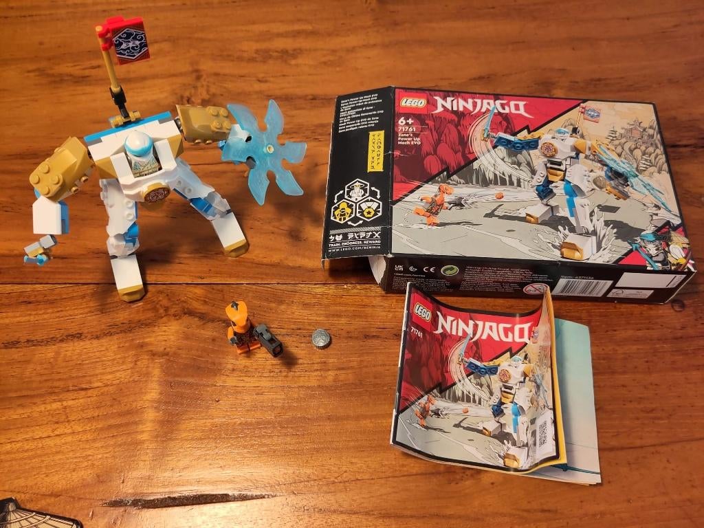 71761 Zane's Power Up Mech EVO, Kinderen en Baby's, Speelgoed | Duplo en Lego, Ophalen of Verzenden, Zo goed als nieuw, Complete set