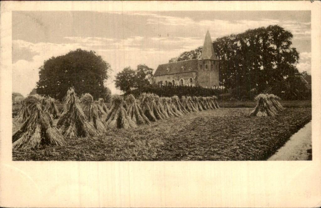 Hoog-Keppel - Kerk - Korenschoven, Ophalen of Verzenden, 1920 tot 1940, Gelopen, Gelderland