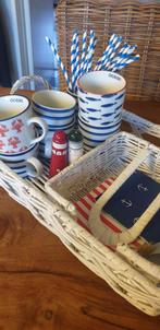 Nautisch/ Strandhuis servies, Ophalen, Zo goed als nieuw, Porselein, Overige stijlen