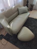 Bank leolux nieuw  met poef, Ophalen, Eenpersoons, Nieuw, Minder dan 150 cm