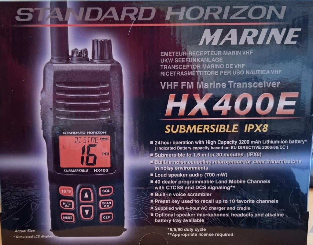 NIEUW: Standard Horizon HX400E Handmarifoon - VDES, Ophalen of Verzenden, Nieuw, Communicatie