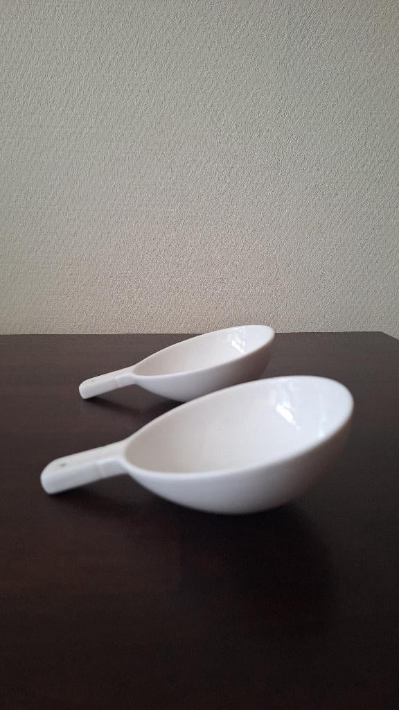 SERAX 2 lepels Niels Datema 15x9cm wit porselein, Nieuw, Ophalen of Verzenden, Schaal of Schalen, Effen