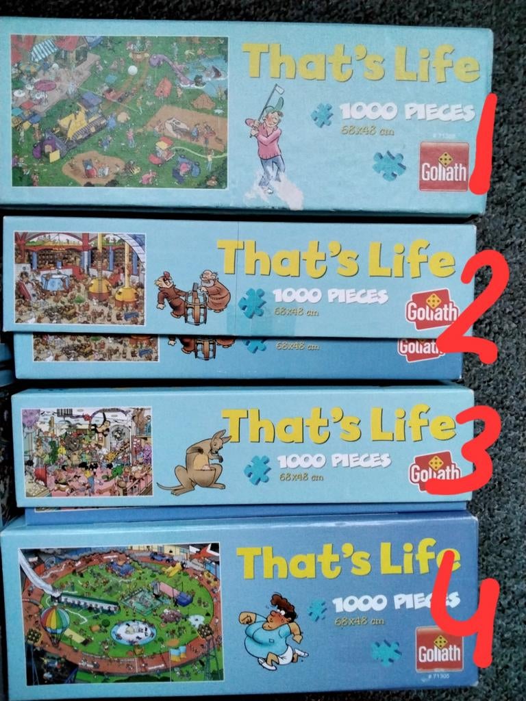 That's Life Puzzels - 1000 stukjes, Ophalen, 500 t/m 1500 stukjes, Gebruikt, Legpuzzel