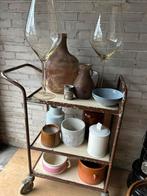 Megakoopje verzameling glas aardewerk retro antiek brocante, Ophalen