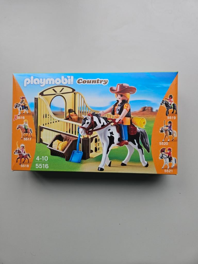 Playmobil Country Paardenstal met Ruiter 5516, Kinderen en Baby's, Speelgoed | Playmobil, Ophalen of Verzenden, Zo goed als nieuw