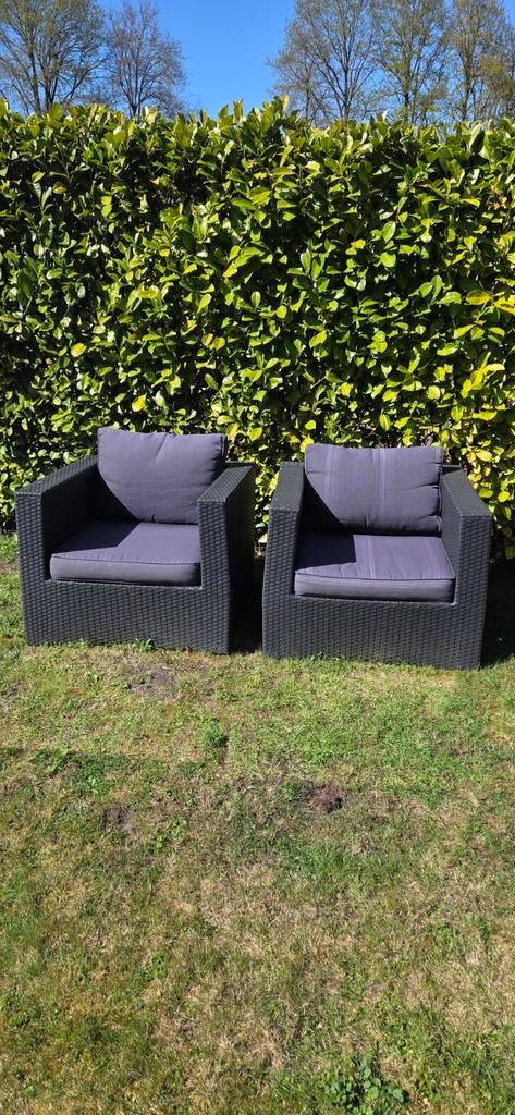 Tuin loungestoel, Gebruikt, Loungeset, Wicker, Ophalen