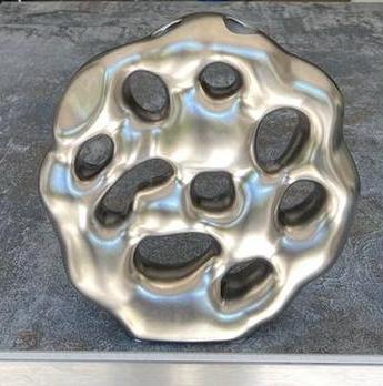 Clegg Vaas Space Age Chroom/Zilver - Organisch Design, Huis en Inrichting, Overige materialen, Overige kleuren, Ophalen of Verzenden