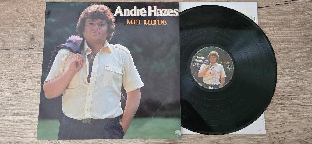Andre Hazes -  met  liefde LP vinyl, Gebruikt, Originele persing, 1980 - 1989, Ophalen of Verzenden
