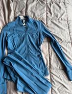 Lululemon Dames Sportkleding Set - Jasje & Legging, Kleding | Dames, Sportkleding, Blauw, Ophalen of Verzenden, Maat 36 (S), Fitness of Aerobics
