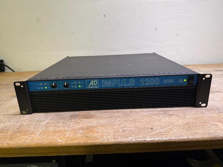AD Systems Impulse 1200 versterker amplifier, Muziek en Instrumenten, Versterkers | Keyboard, Monitor en PA, Gebruikt, P.A., 1000 watt of meer