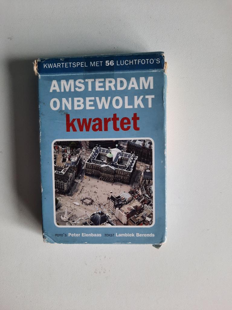 Amsterdam onbewolkt kwartet, kaarten nieuw, Verzamelen, Speelkaarten, Jokers en Kwartetten, Ophalen of Verzenden, Kwartet(ten)